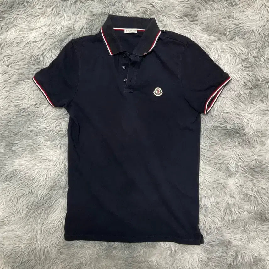 [BUNJANG] Moncler Black Label Polo Shirt Size S / [A급,S사이즈] 몽클레어 카라티 블랙