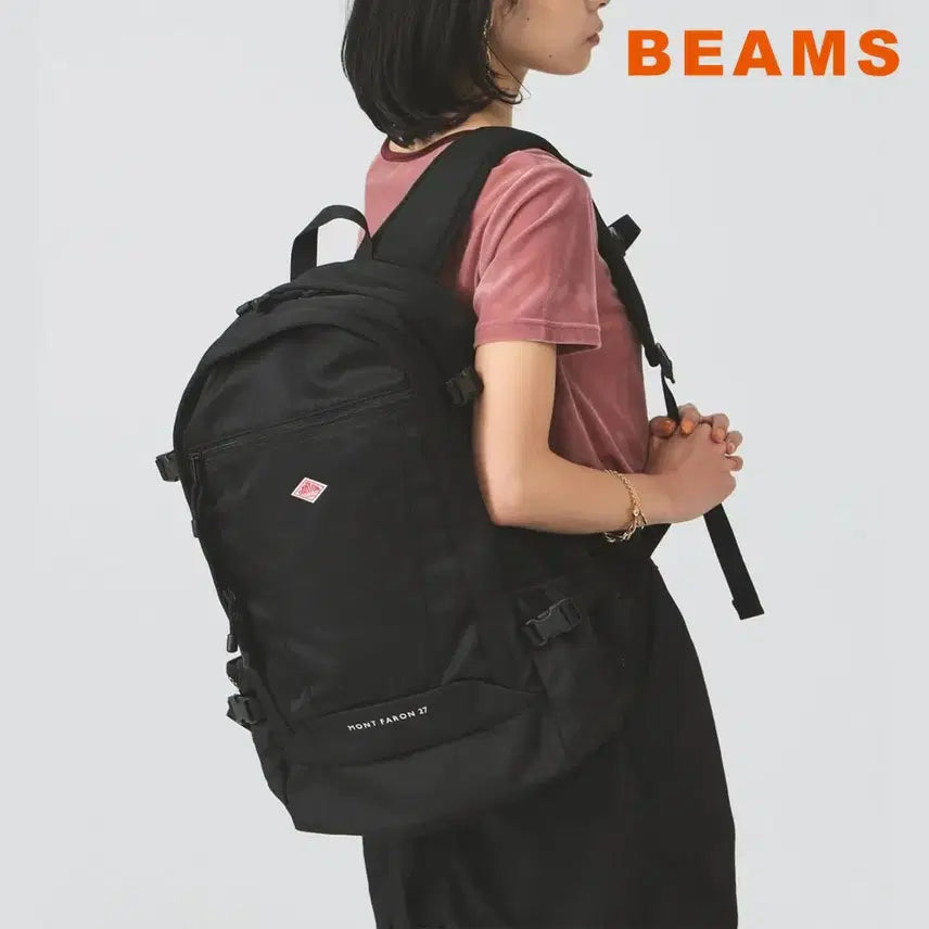 [BUNJANG] BEAMS x DANTON Monparone 27 Polyester Twill Backpack / 빔즈 레이 단톤 몽파롱 27 폴리에스터 트윌 백팩
