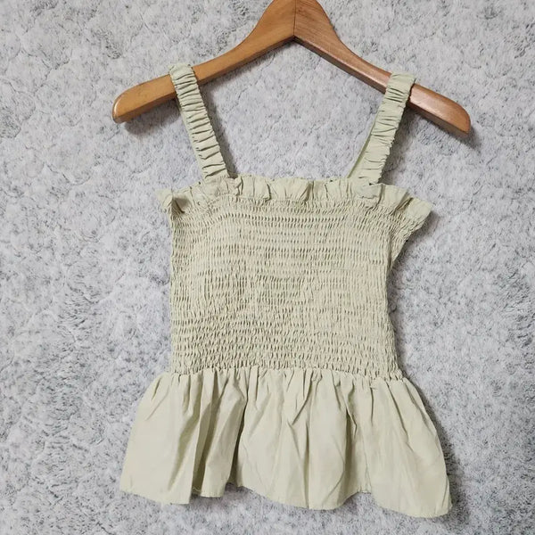 [BUNJANG] Women's Sleeveless Bustier Blouse / 40C [F] 뷔스티에 나시 블라우스