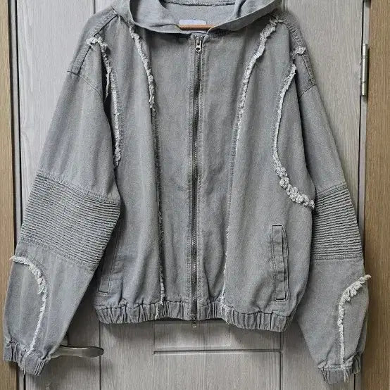 [BUNJANG] UNUSED LAB Denim Hooded Zip-Up Jacket / UNUSED.LAB 데님 후드 집업 자켓(free95~105)
