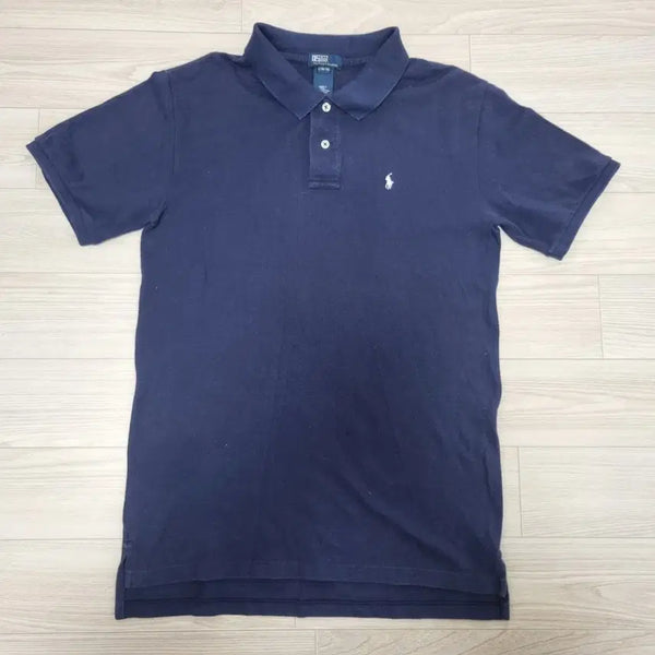 [BUNJANG] Polo Ralph Lauren Navy Polo Shirt Size L / 폴로 랄프로렌 네이비 카라티(16/18)L