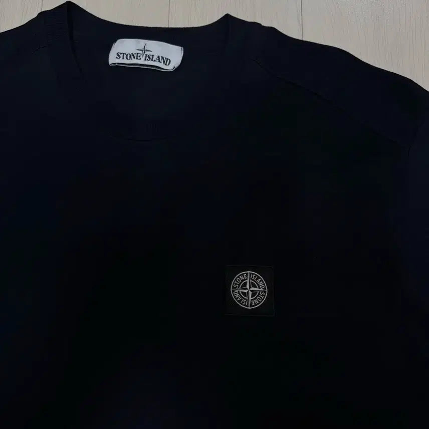 [BUNJANG] Stone Island Logo T-Shirt Navy / 스톤아일랜드 반팔 로고티셔츠