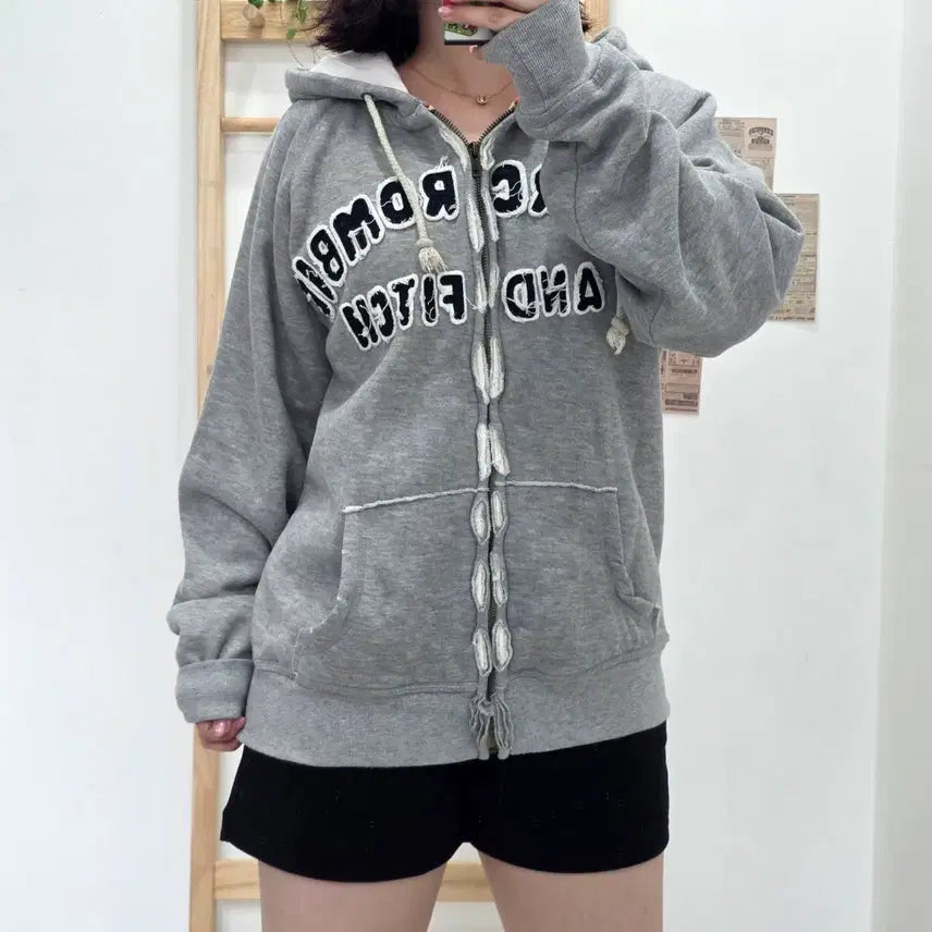 [BUNJANG] Abercrombie & Fitch Grey Hoodie Zip-up (Size M) / [프립]M/아베크롬비 후드집업 그레이