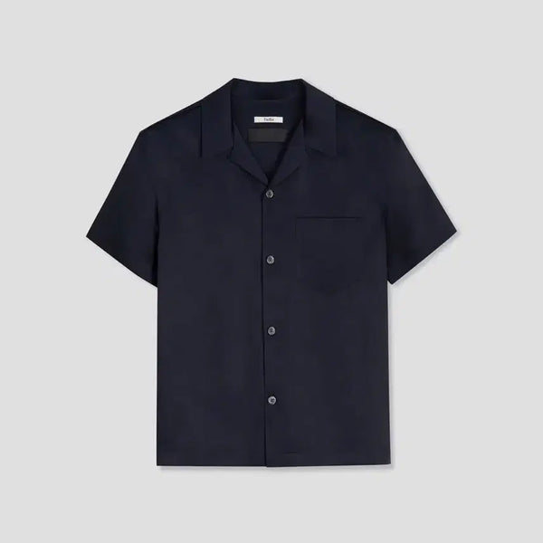 [BUNJANG] Tyler Rivera Satin Shirt Ink Navy / 타일레 리비에라 새틴 셔츠 잉크네이비 2
