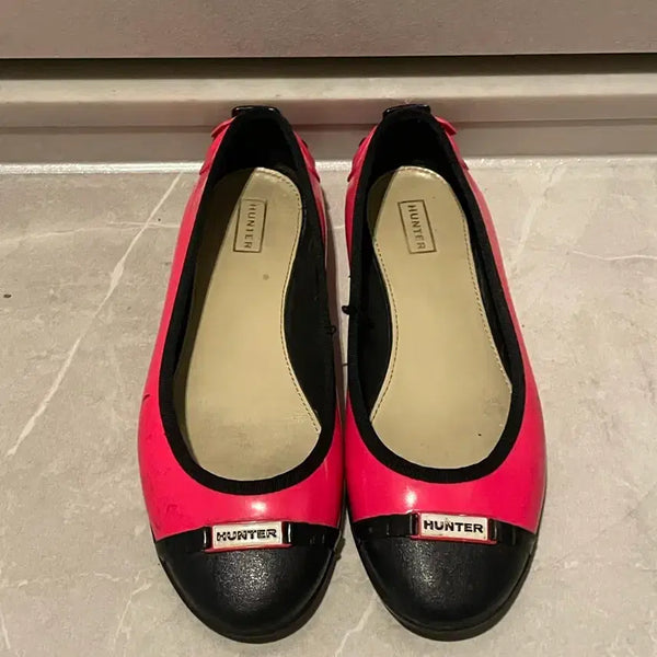[BUNJANG] Hunter Neon Flat Shoes US 7 EU 38 / Hunter 네온 플랫슈즈 us 7 eu 38