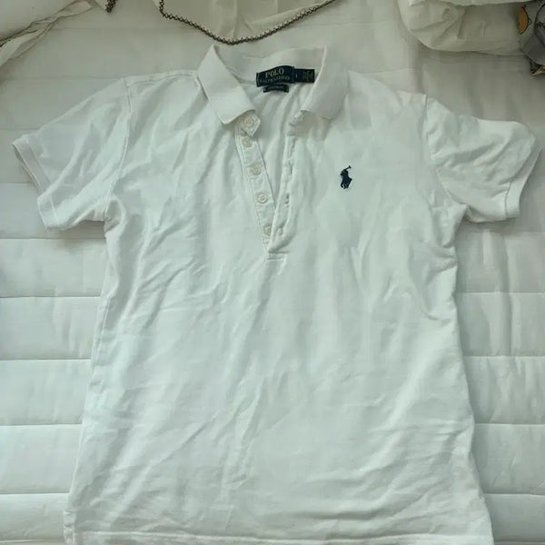 [BUNJANG] Polo Ralph Lauren Short Sleeve Polo Shirt White L / 폴로 랄프로렌 반팔 카라티 화이트 L