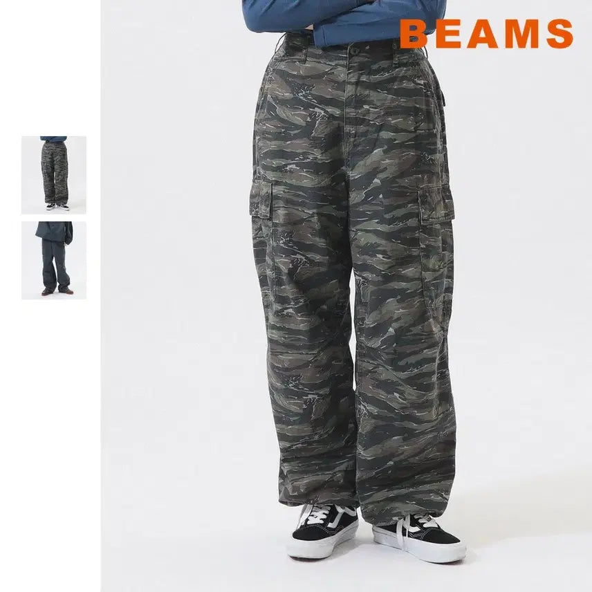 [BUNJANG] BEAMS BOY Ripstop Military Pants / 빔즈 보이 립스탑 밀리터리 팬츠