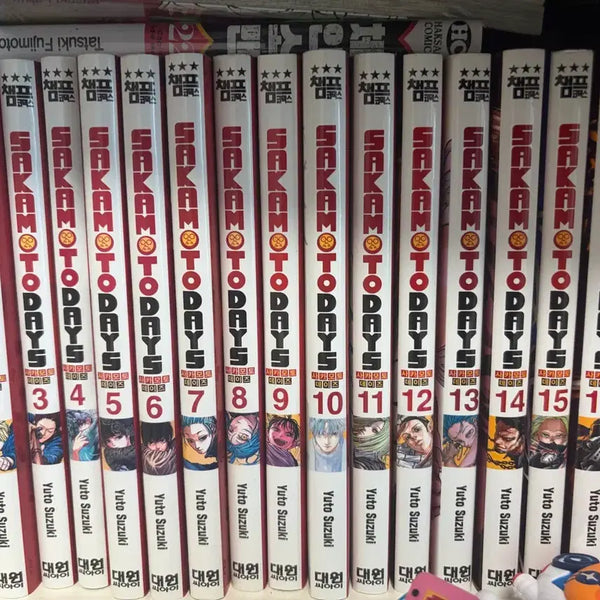 [BUNJANG] Sakamoto Days Manga (Volumes 1-17, includes First Edition) / 사카모토 데이즈 만화책 초판 포함 (1~17권)