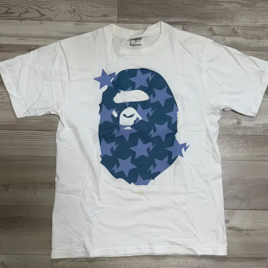 [BUNJANG] BAPE Star Pattern Short Sleeve T-Shirt / 베이프 스타 반팔