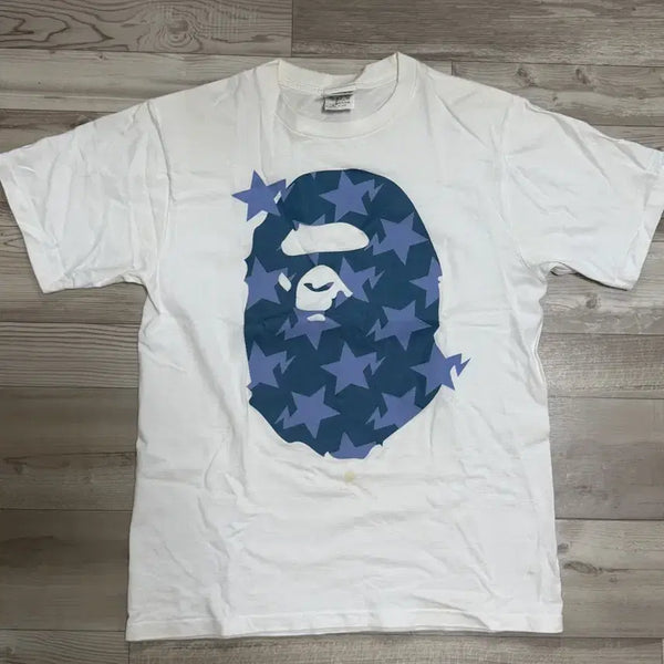 [BUNJANG] BAPE Star Pattern Short Sleeve T-Shirt / 베이프 스타 반팔