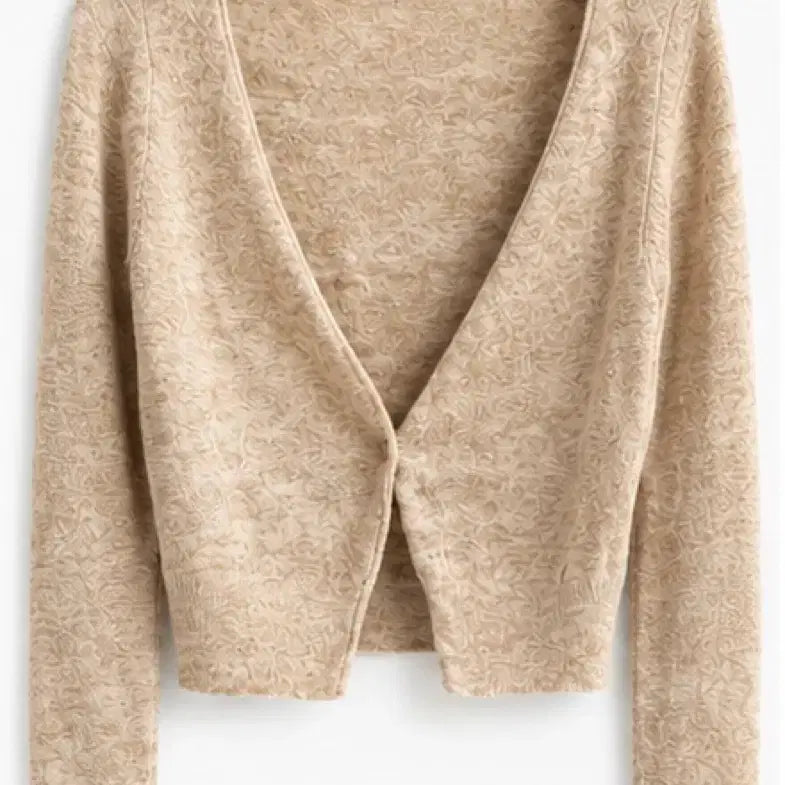 [BUNJANG] Aritzia Beige Pattern Cardigan (M) / Aritzia 베이지색 패턴 가디건 M