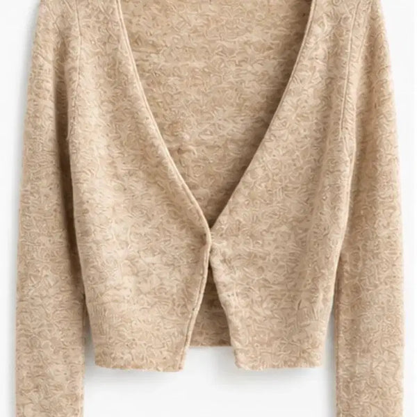 [BUNJANG] Aritzia Beige Pattern Cardigan (M) / Aritzia 베이지색 패턴 가디건 M