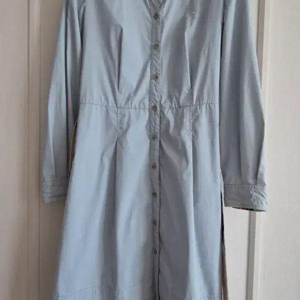 [BUNJANG] Hazzys Sky Blue Shirt Dress / 헤지스 하늘색 셔츠 원피스 85