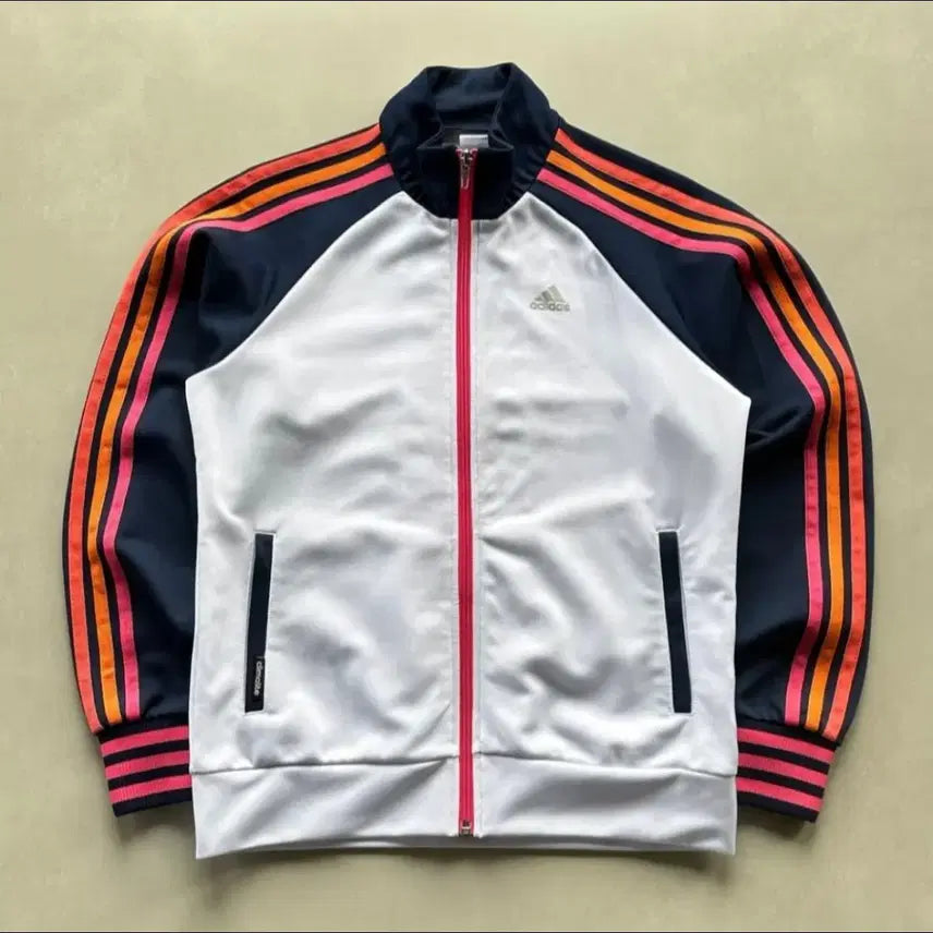 [BUNJANG] Adidas White Color Block Track Top / 아디다스 화이트 져지 트랙탑 y2k 대장