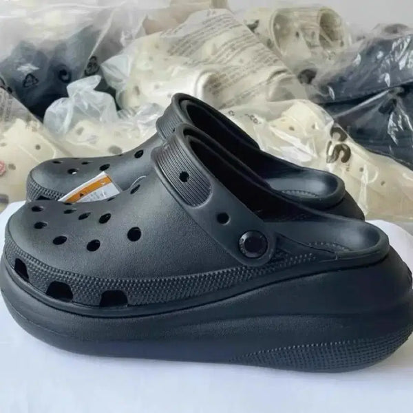 [BUNJANG] Crocs Crush Clog Height-Enhancing Sandals Slippers / 크록스 크러쉬 클로그 키높이 샌들 굽 슬리퍼
