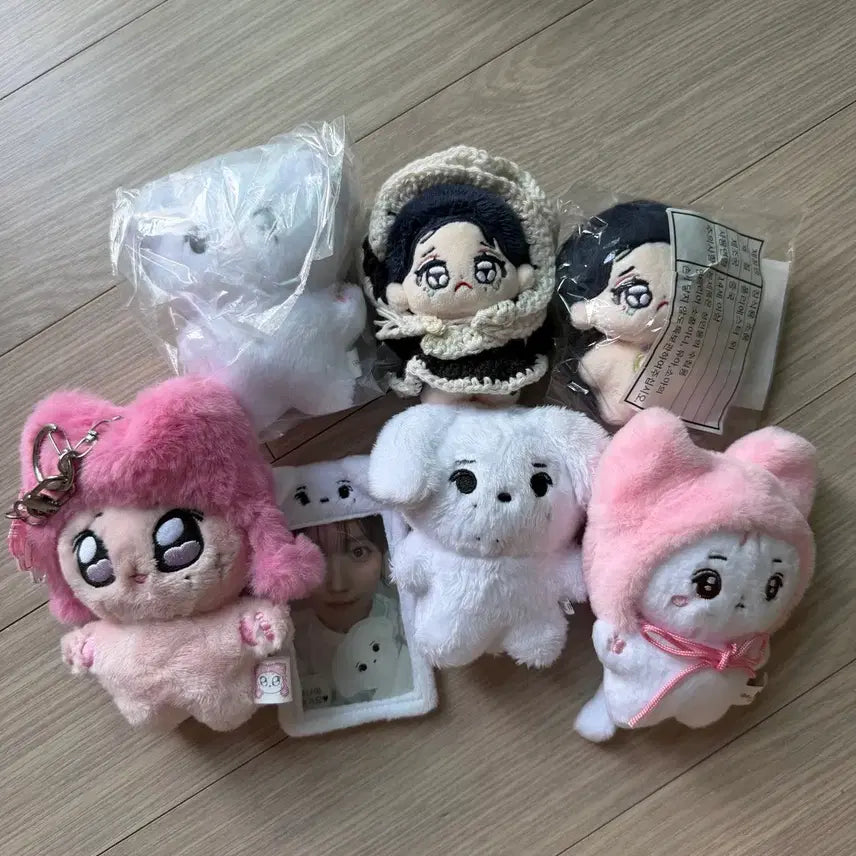 [BUNJANG] IU Unsealed & Sealed Fan-Made Plush Dolls Bundle Set / 아이유 비공굿 인형들 미개봉
