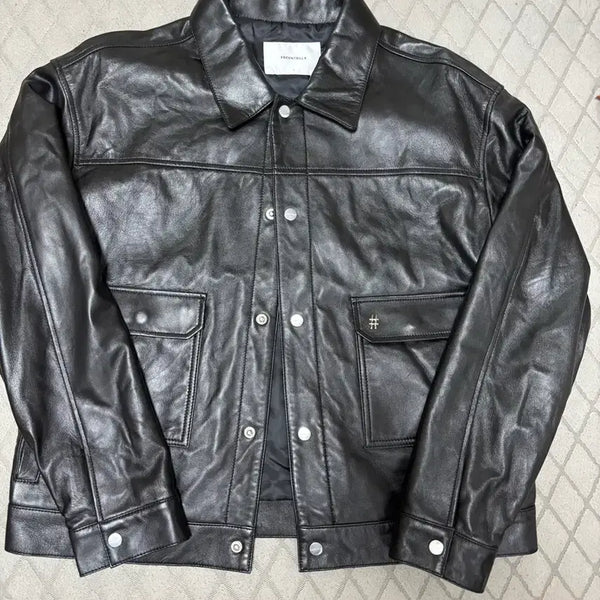 [BUNJANG] Bintrill Lambskin Trucker Jacket / 빈트릴 양가죽 자켓 트러커 자켓 판매합니다