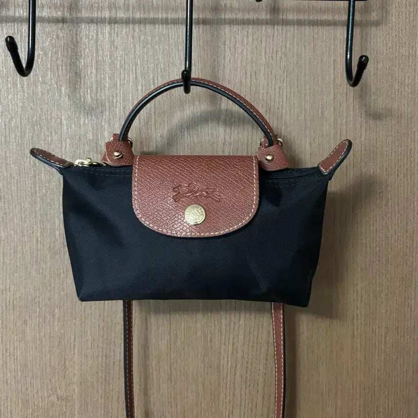 [BUNJANG] Longchamp Le Pliage Mini Pouch Bag Black / LONGCHAMP 롱샴 르플리아쥬 미니 블랙 파우치백