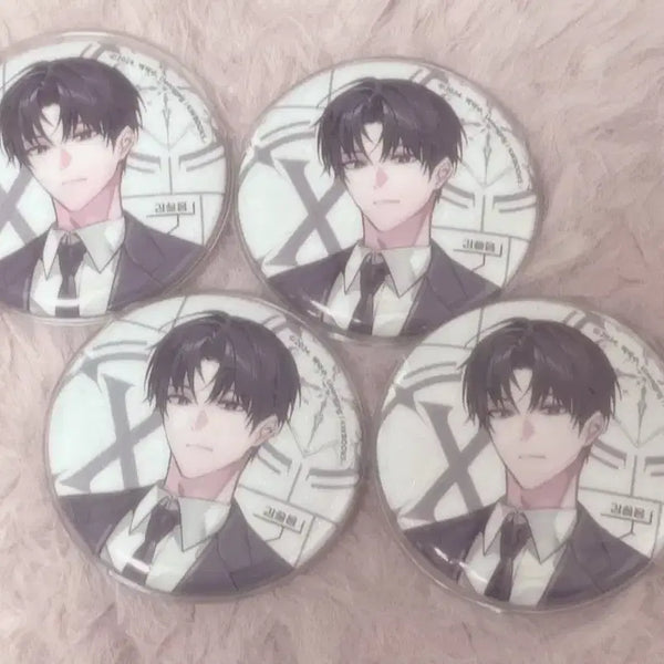 [BUNJANG] GyeDamChulGeun Kim Sol-eum Official Can Badge Bundle Set / 괴담출근 김솔음 공식 캔뱃지 일괄판매