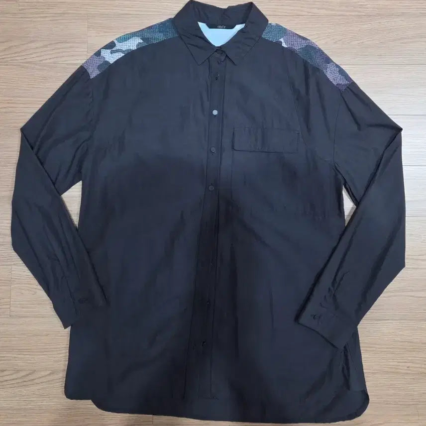 [BUNJANG] ab.f.z Charcoal Grey Patterned Shirt / ab.f.z 셔츠