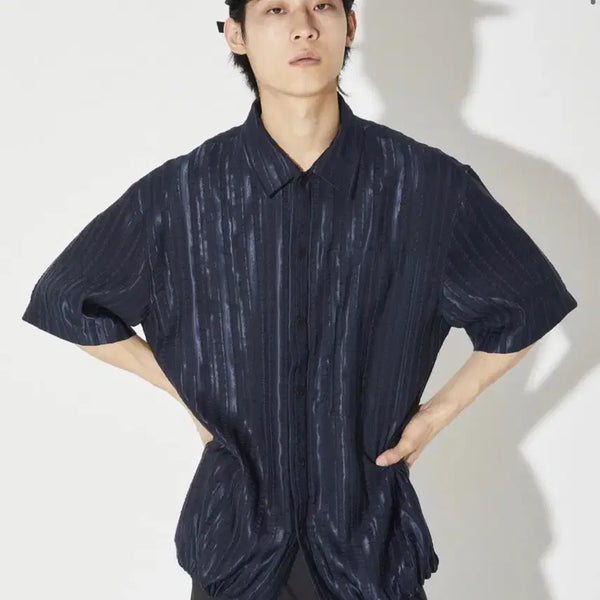 [BUNJANG] Rocobeige Italian Viscose Strap Shirt / 로코베이직 스트랩 이태리 비스코스 셔츠 텍스쳐 셔츠