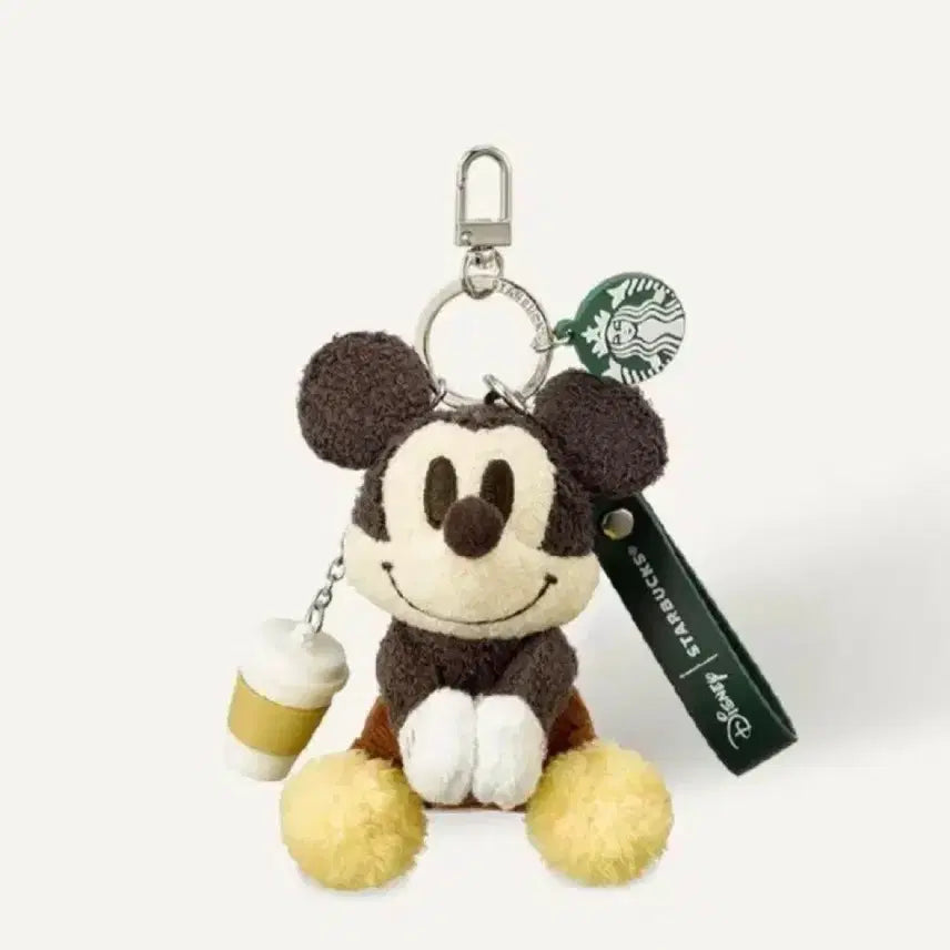 [BUNJANG] Starbucks Mickey Mouse Plush Keychain / 스타벅스 미키마우스 인형 키링