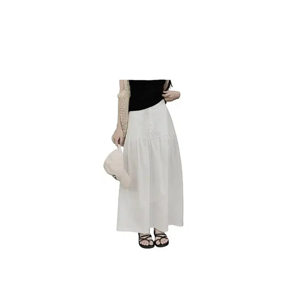 [BUNJANG] Maybin Nylon Long Skirt / 메이빈 나일론 롱스커트