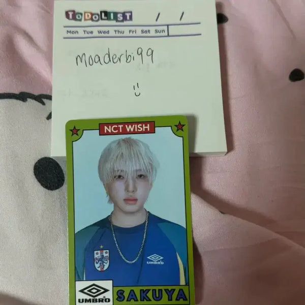 [BUNJANG] NCT WISH Umbro Popup Photocard Sakuya / NCT WISH 엔시티 위시 엄브로 팝업 포토카드 사쿠야