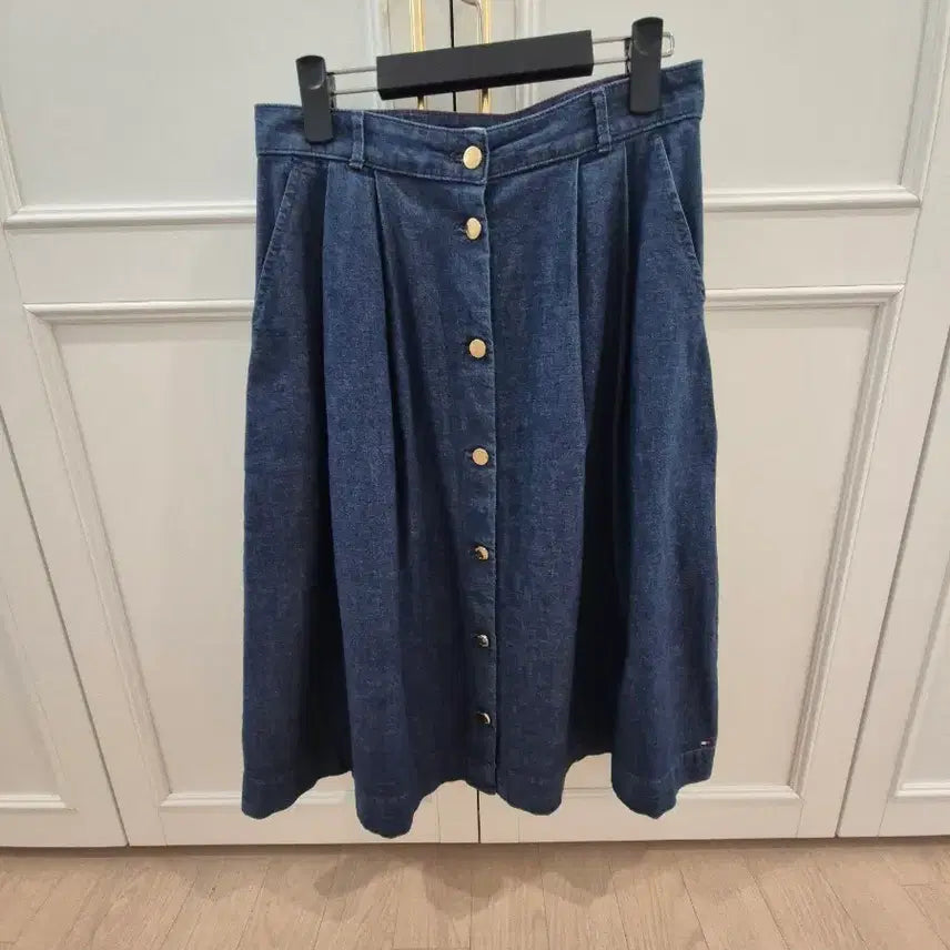 [BUNJANG] Tommy Hilfiger Long Denim Skirt / 타미힐피거 롱 데님스커트