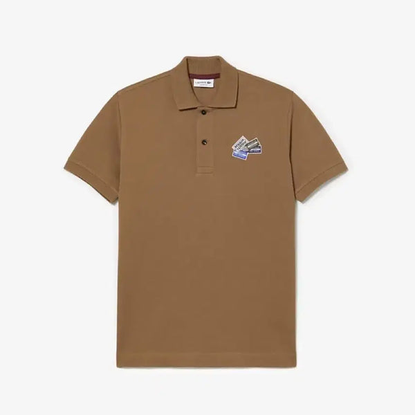 [BUNJANG] Lacoste Men's Badge Detail Classic Fit Polo / [라코스테] 남성 뱃지 디테일 클래식핏 폴로