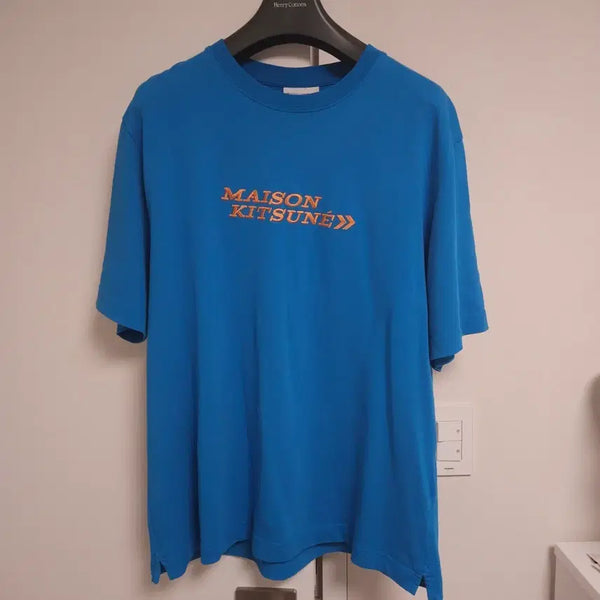[BUNJANG] Maison Kitsuné Oversized Comfort T-Shirt Navy / [M] 메종키츠네 오버사이즈 컴포트티 반팔티셔츠 블루