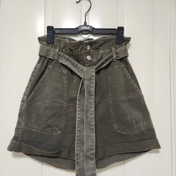[BUNJANG] Zara Bermuda Pants Khaki Size S / zara 버뮤다 팬츠