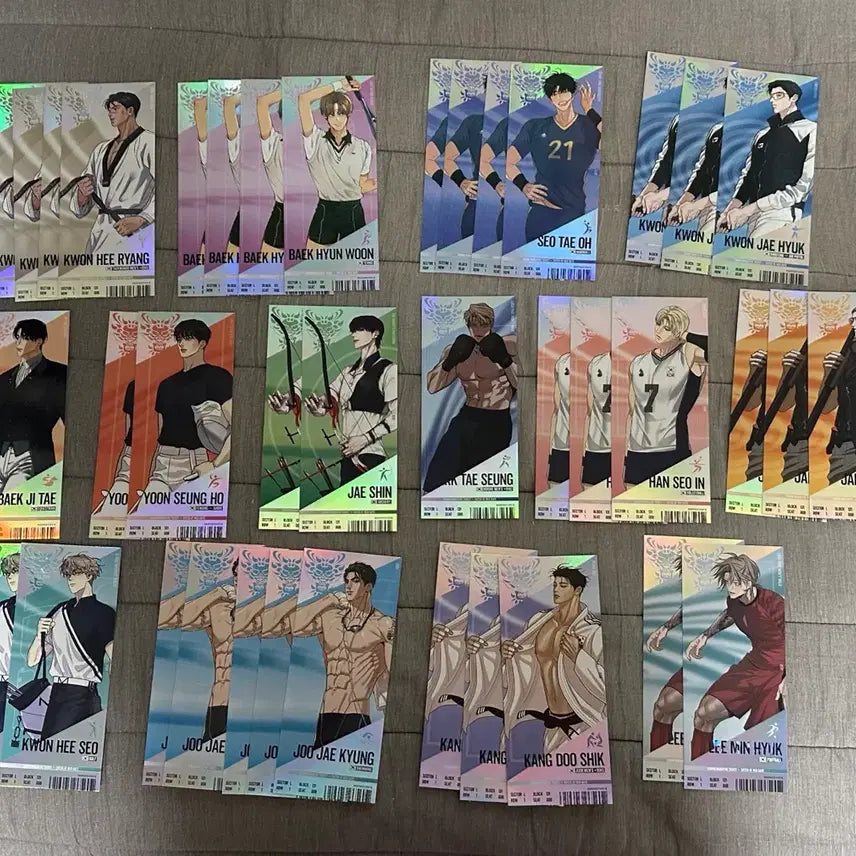 [BUNJANG] Team Rejin Ticket Set 40pcs Bundle / 팀레진 경기티켓 공 40장 일괄 양도 야화첩 징크스 백라이트 리미티드런