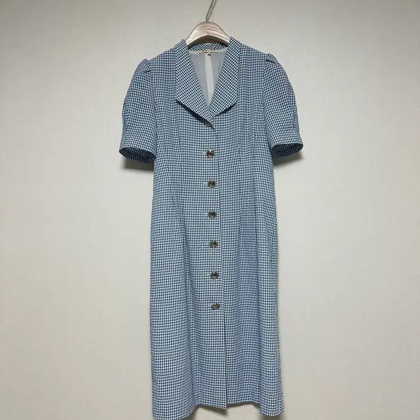 [BUNJANG] Maje Seersucker Check Pintuck Dress / 마쥬 시어서커 체크 핀턱 원피스
