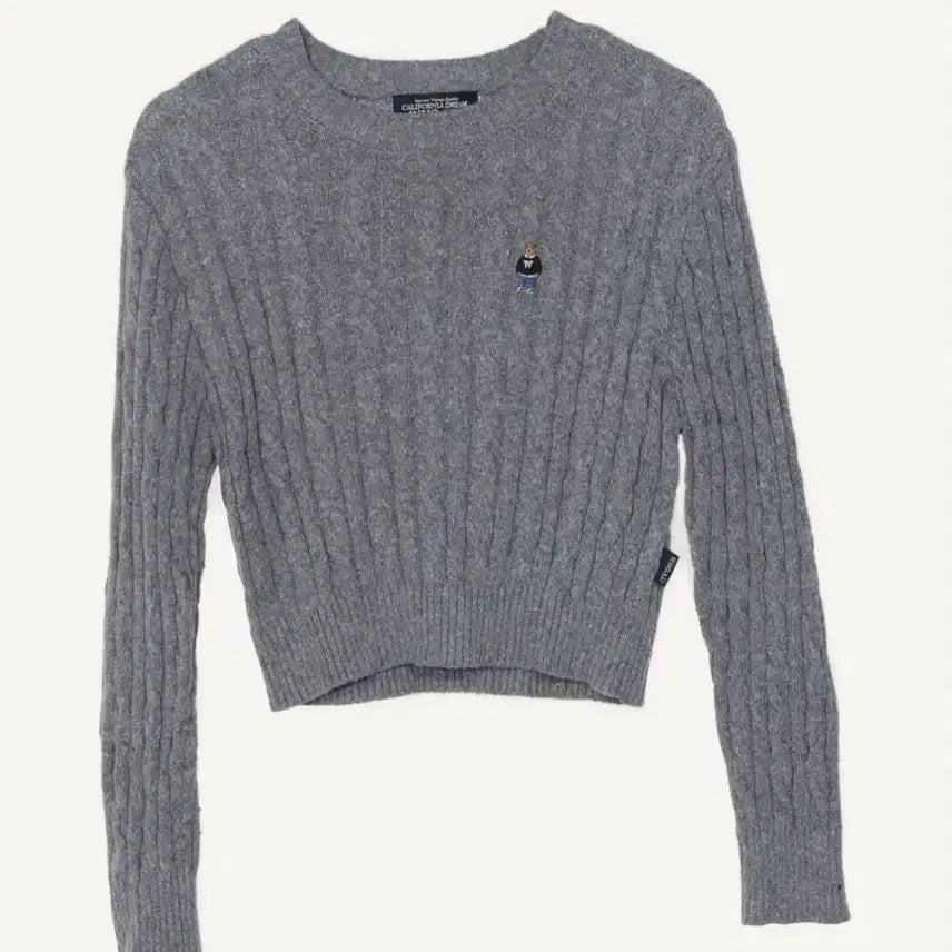 [BUNJANG] Whoohoo Steve Twist Knit Gray / 후아유 스티브 꽈배기 니트 그레이