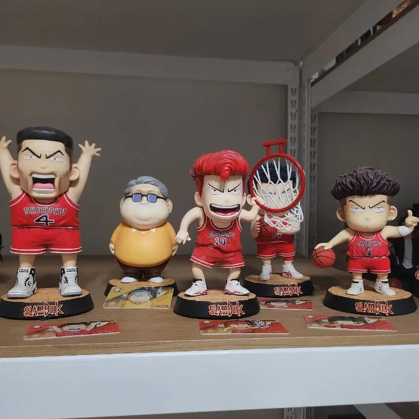 [BUNJANG] Slam Dunk Buksan 4 + Coach An Figure Set / egg 슬램덩크 북산 4인방 + 안선생님 팝니다