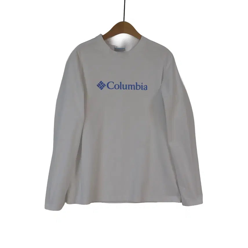 [BUNJANG] Columbia Logo Long Sleeve T-Shirt White / Columbia 로고 긴팔 티셔츠 M 화이트 기능성 아웃도어