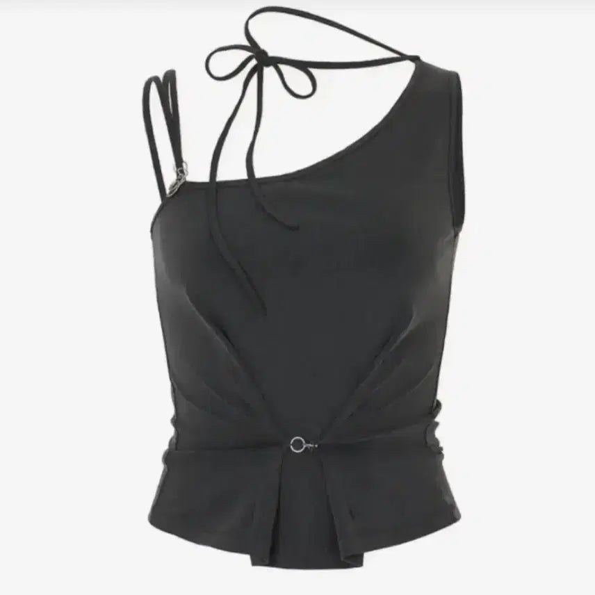 [BUNJANG] Pain Or Pleasure Ruby Hook Top Charcoal S / 페인오어플레져 루비 후크 탑 차콜 RUBY HOOK TOP s