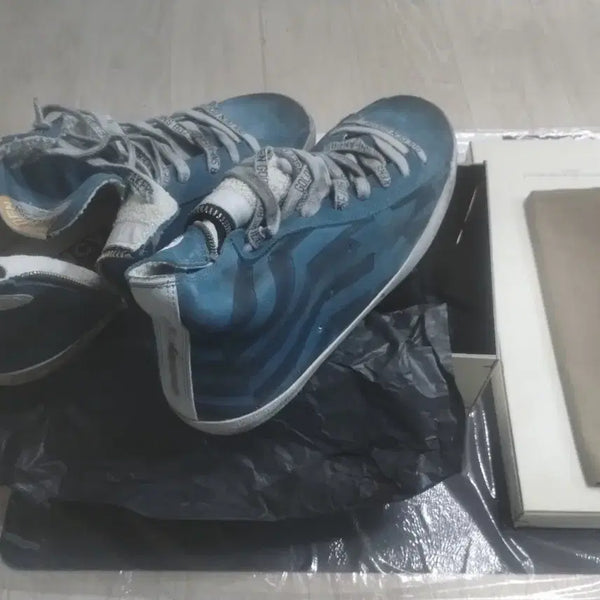 [BUNJANG] Golden Goose Franci Sneakers Teal High-Top / 골구 프란시 청록 하이