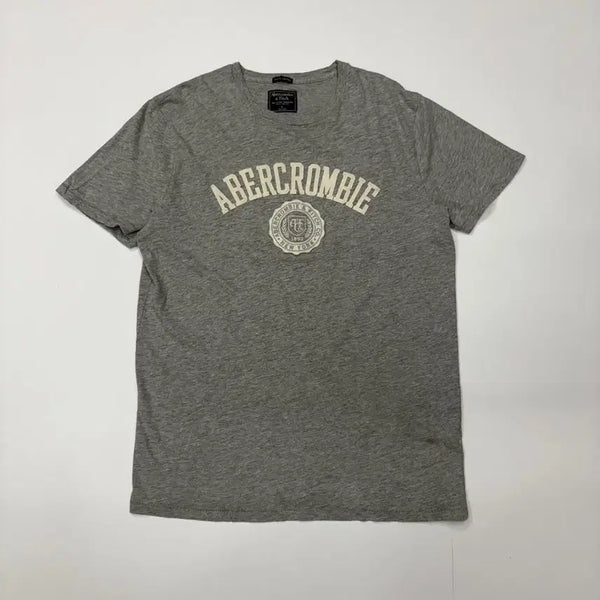 [BUNJANG] Abercrombie & Fitch Old School Grey T-Shirt / 아베크롬비 앤 피치 올드스쿨 그레이 반팔 티셔츠