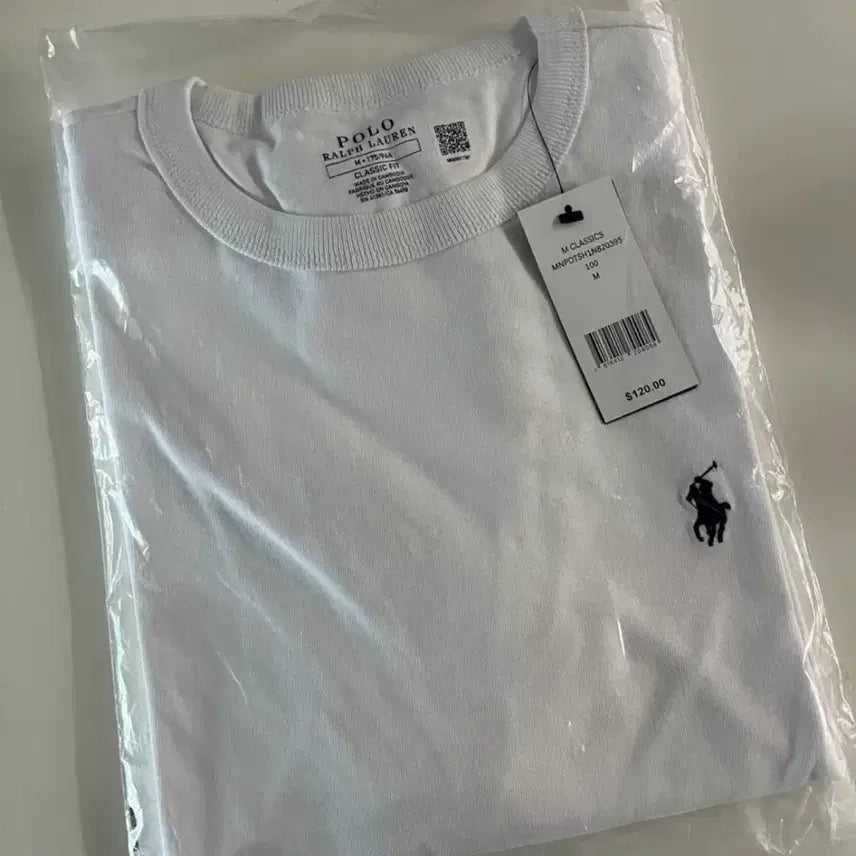 [BUNJANG] Polo Ralph Lauren Classic Fit Heavyweight Jersey T-Shirt - White, Men's M / (배송비포함가격)폴로 랄프로렌 화이트 반팔티 M (남성 100사이즈)