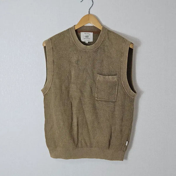 [BUNJANG] Henry Cotton Garment Dyed Knit Vest / 헨리코튼 가먼트다잉 니트 조끼 베스트 46 (95) 거의 새상품
