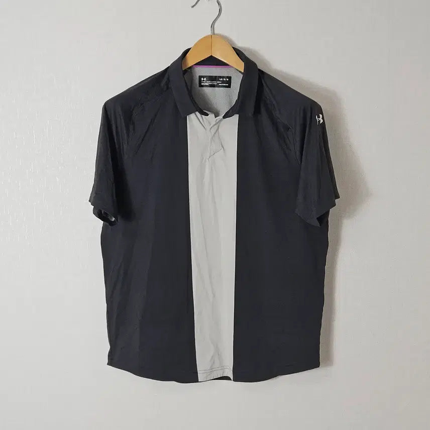[BUNJANG] Under Armour Golf Nylon Performance Polo Shirt - Size L / 언더아머 골프 반팔 폴로 카라티 나일론 피케티 기능성 스포츠 L
