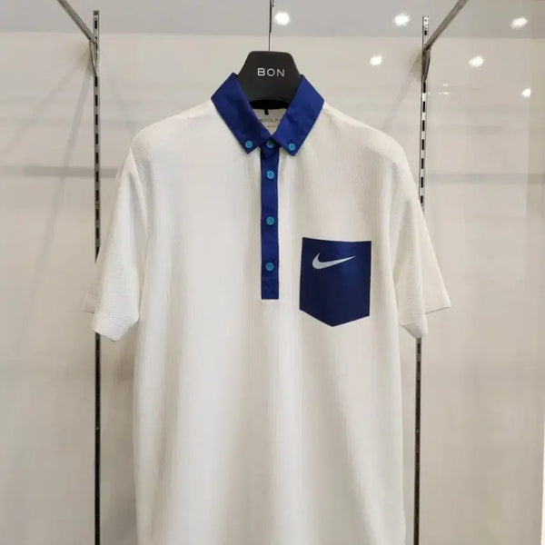 [BUNJANG] Nike Golf Dri-FIT White Short-Sleeve Polo Shirt / 나이키 골프 드라이핏 반팔