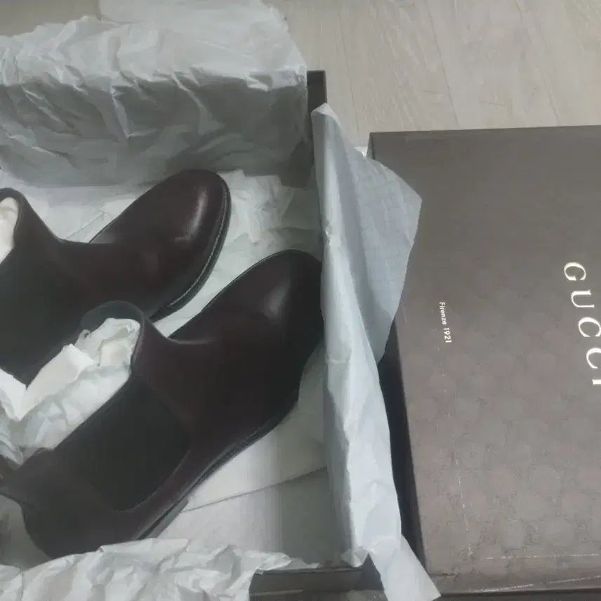 [BUNJANG] Gucci Burgundy Chelsea Boots / 구찌 첼시 부츠 버건디