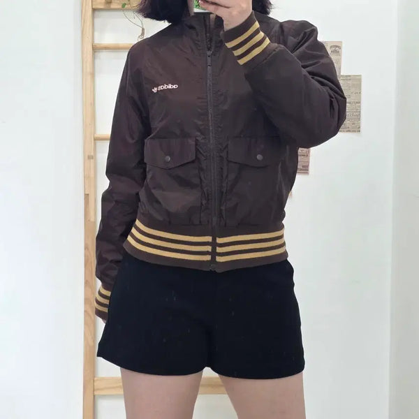 [BUNJANG] Adidas Chocolate Brown Pocket Jacket / [프립]85/아디다스 초코브라운 포켓 자켓