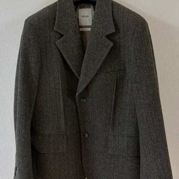 [BUNJANG] Bellier Classic Herringbone Single Blazer Size S / 벨리에 클래식 헤링본 싱글 블레이저 S사이즈