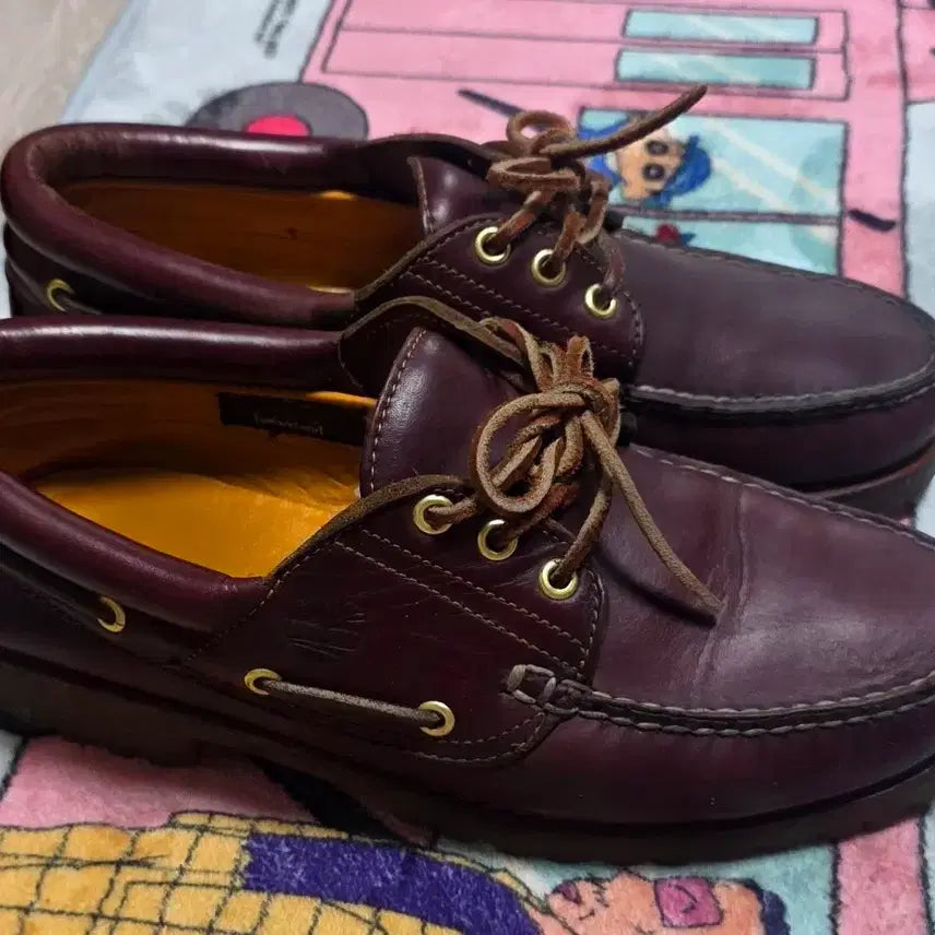 [BUNJANG] Timberland Classic 3-Eye Boat Shoes Burgundy / 팀버랜드 클래식 3아이 보트슈즈 버건디 8w 265