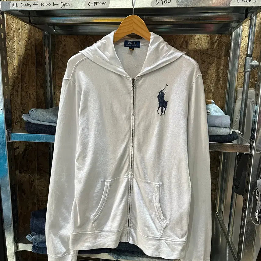 [BUNJANG] Polo Ralph Lauren Big Pony Hooded Zip-Up Jacket XL / 폴로 랄프로렌 빅포니 후드집업 (XL)