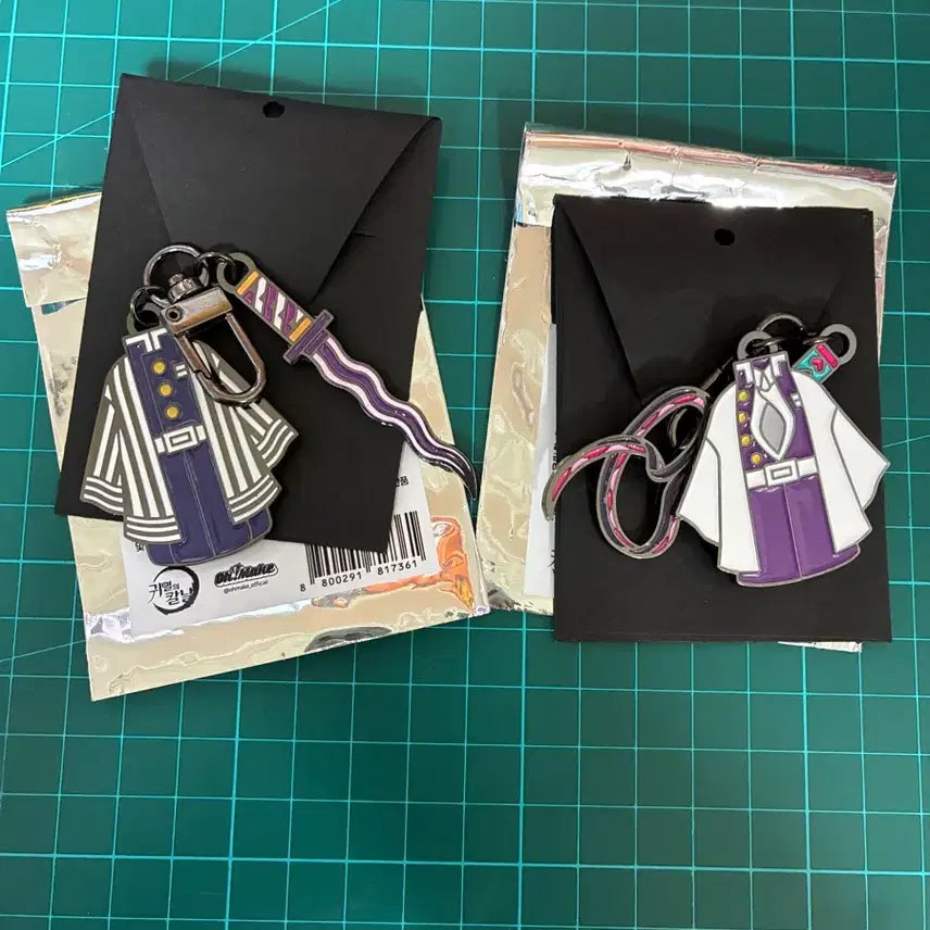 [BUNJANG] Demon Slayer Popup Nichirin Blade Keychain Iguro, Mitsuri Bundle Set / 귀멸의칼날 팝업 일륜도 키링 이구로,미츠리 일괄